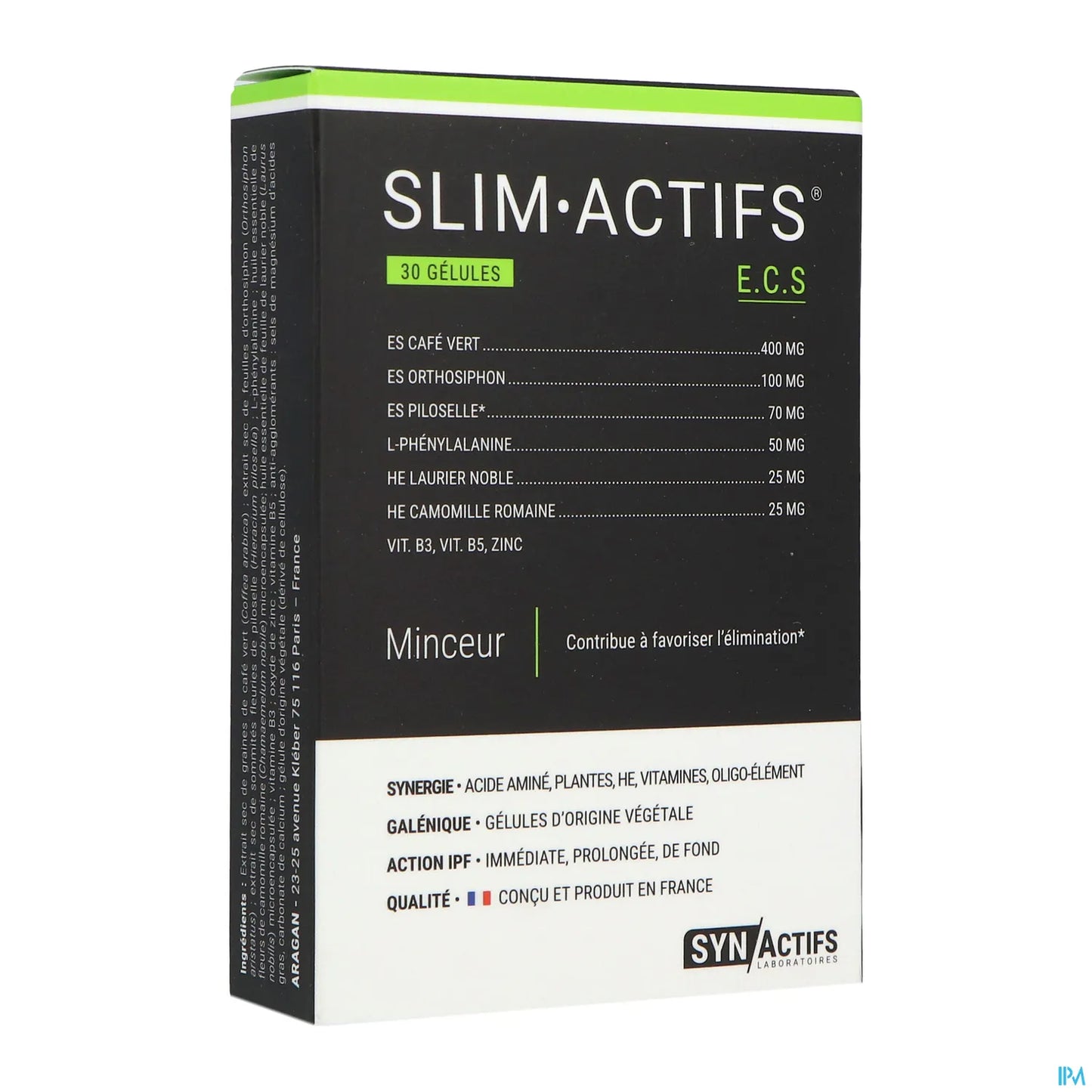 Synactifs SlimActifs Promotes Elimination 30 Capsules