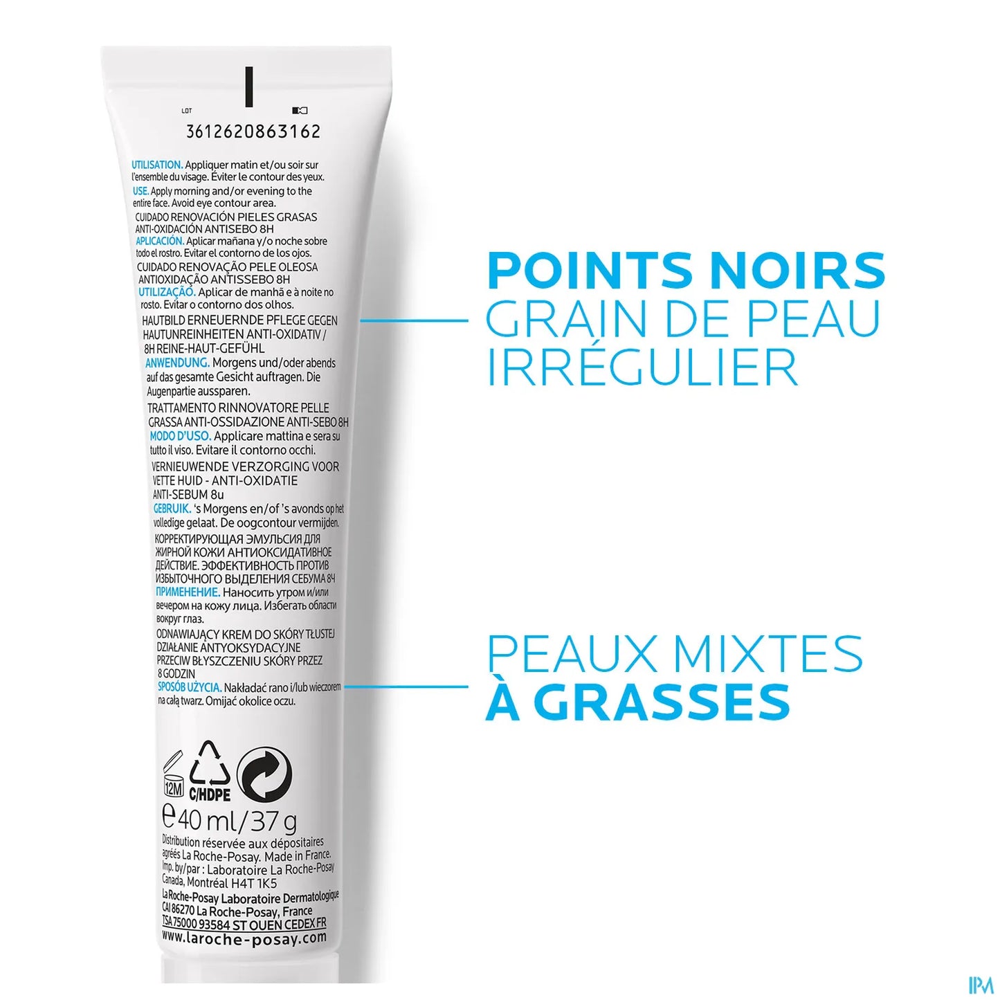 Effaclar K+ Soin Anti-Points Noirs 40ml