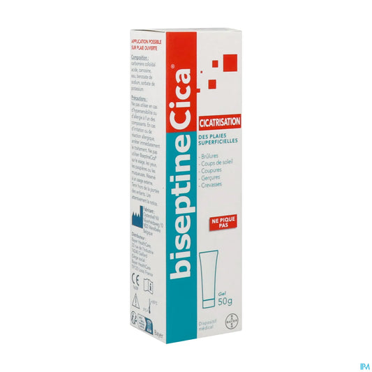 BiseptineCica Gel 50g Cicatrisation des Plaies Superficielles