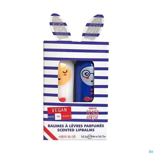Duo Glitter Paris Lip Balms 2 units