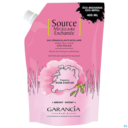Source Micellaire Enchantée Rose d'Antan Recharge 400 ml