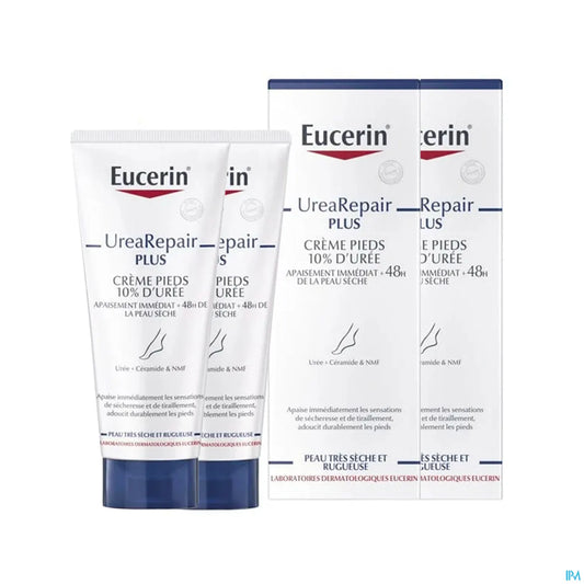 UreaRepair Plus Crème Réparatrice Pieds 10% Urée 2x100ml