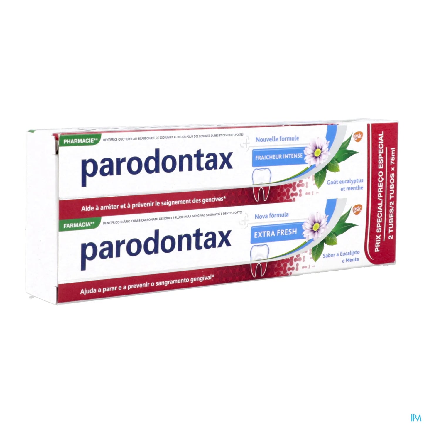 Fraîcheur Intense Dentifrice 2x75ml