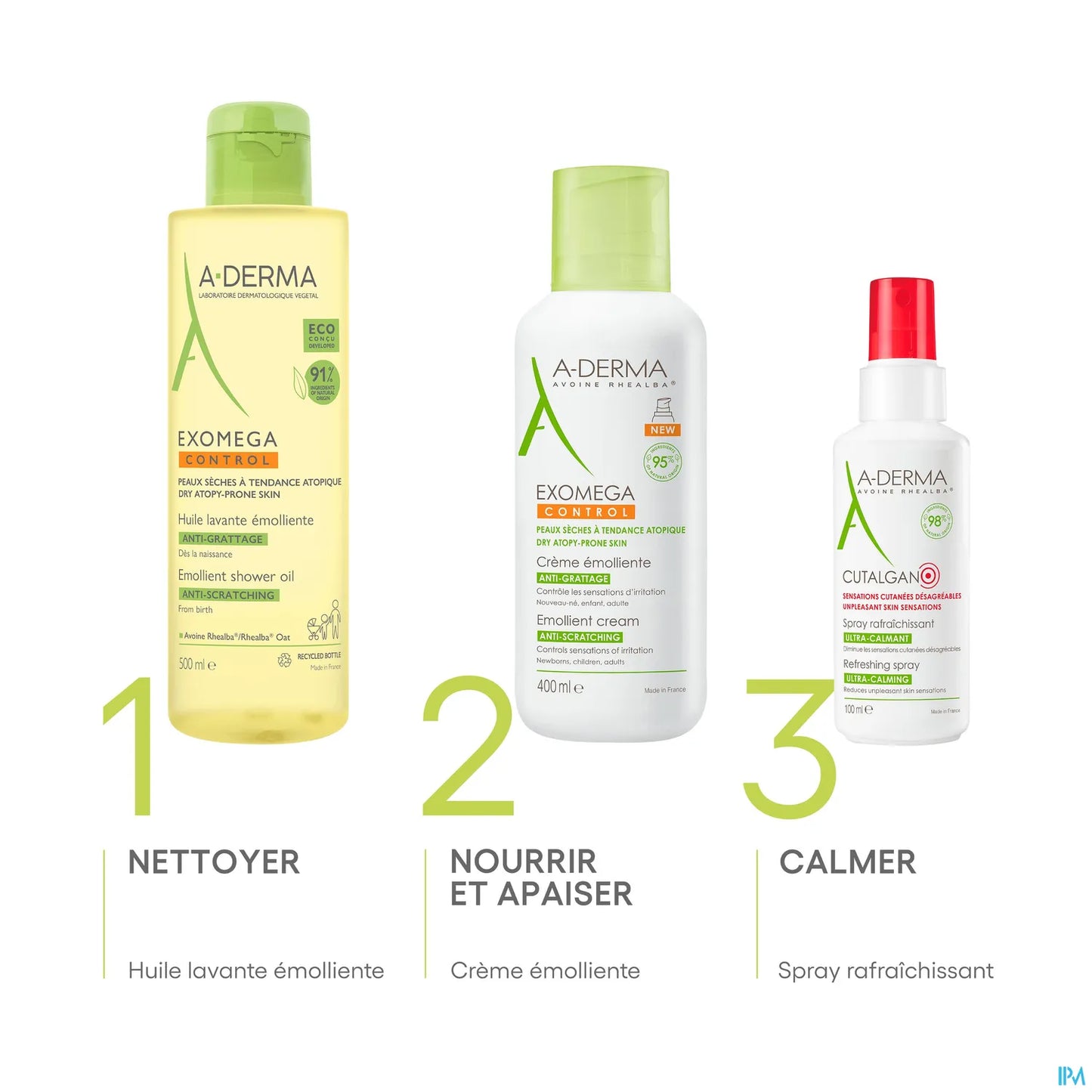 Ricarica di olio detergente emolliente Exomega Control 500 ml