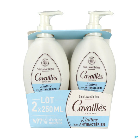 Rogé Cavaillès Detergente Intimo Antibatterico Confezione da 2 x 250 ml