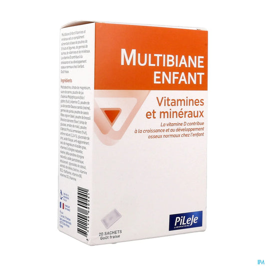 Multibiane Enfant Vitamines Et Minéraux 20 Sachets
