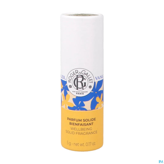 Roger et Gallet Parfum Solide Bienfaisant Vanille Soleil Stick 5 g