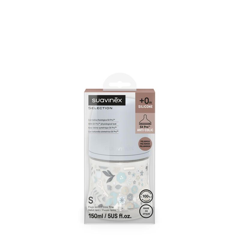 Biberon Wonderland 150ml Blu Flusso Lento