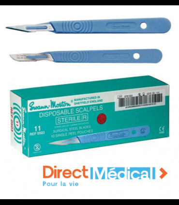 Bistouri Stérile Standard N°15 à Usage Unique