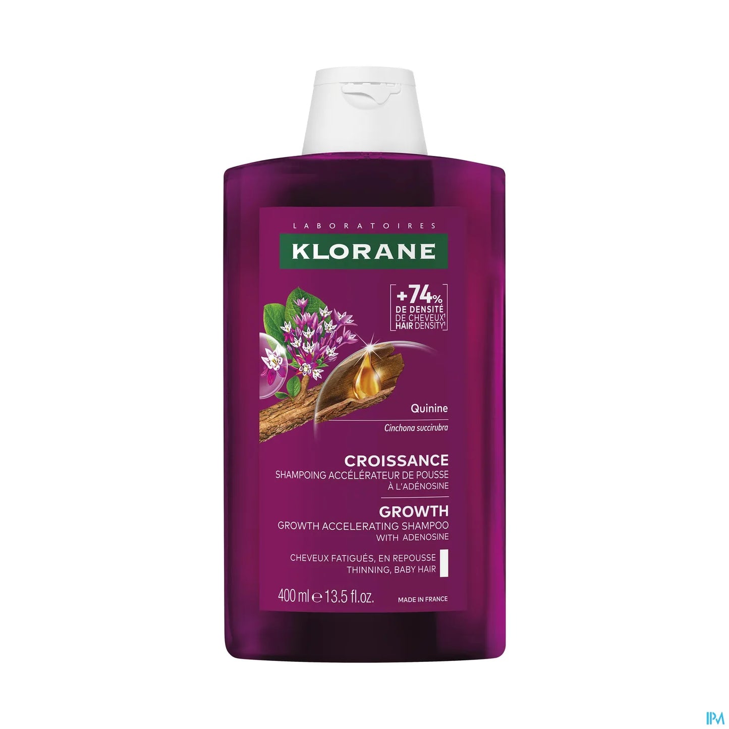 Klorane Shampoing Croissance à la Quinine 400 mL