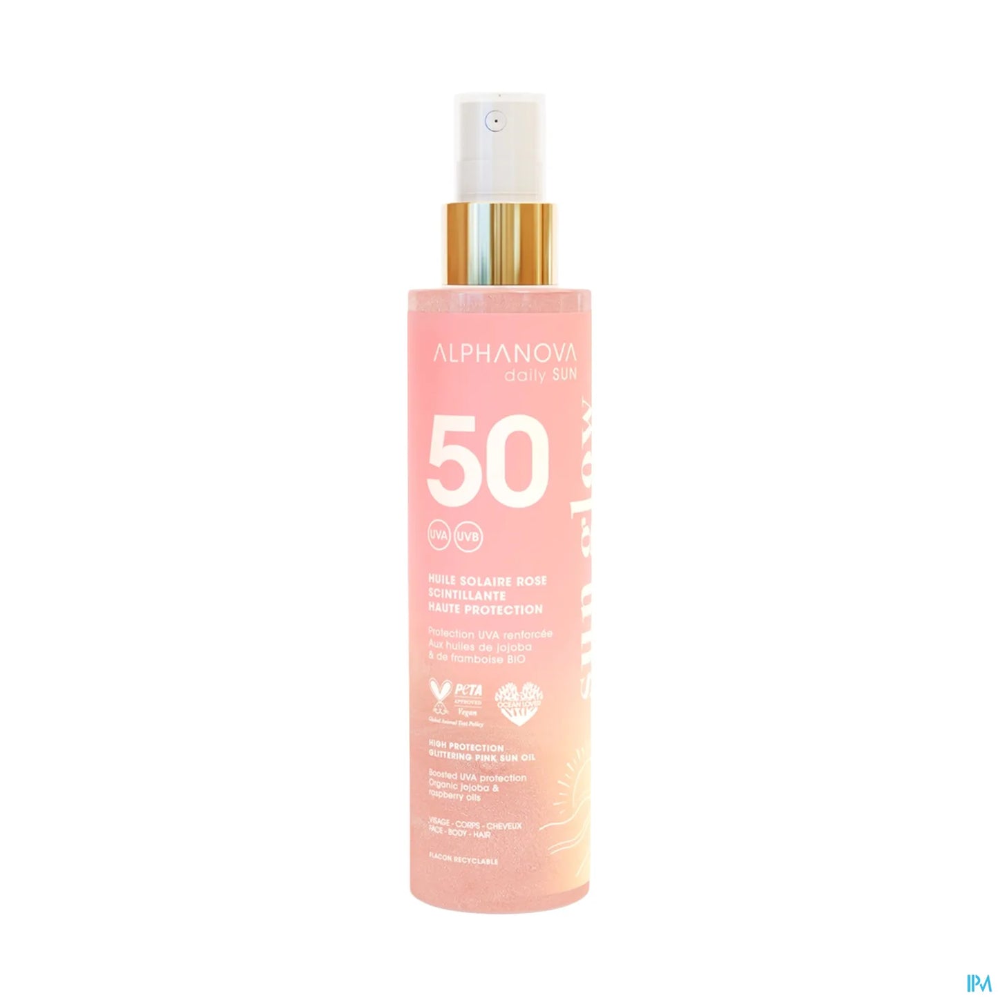 Huile Solaire SPF50 Scintillante Rose 125ml