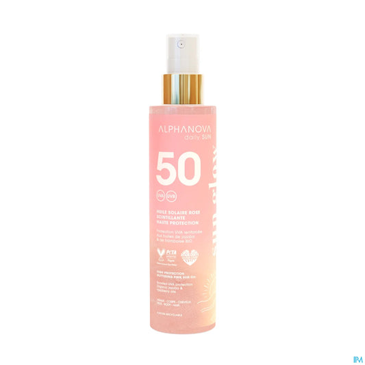 Huile Solaire SPF50 Scintillante Rose 125ml