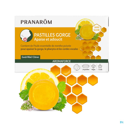 Pastiglie per la gola Aromaforce Honey Lemon 24 pastiglie