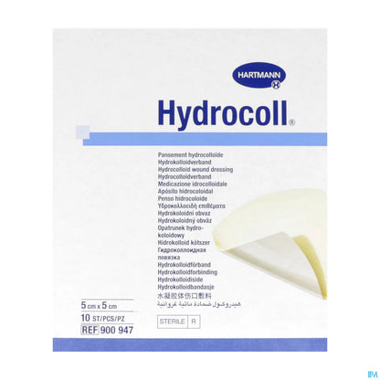 Hydrocoll Pansement Hydrocolloïde Stérile 5x5 cm Boite de 10
