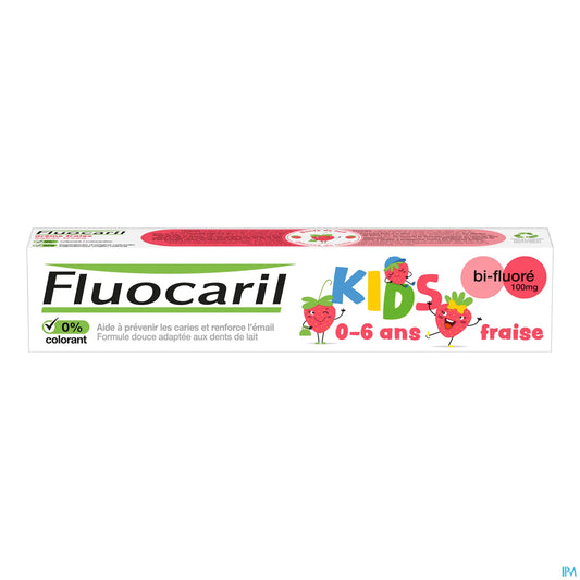 Kids Dentifrice Gel Fraise 0-6 Ans 50ml