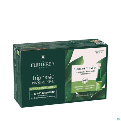 Triphasic Progressive Traitement antichute 8 x 5,5 ml