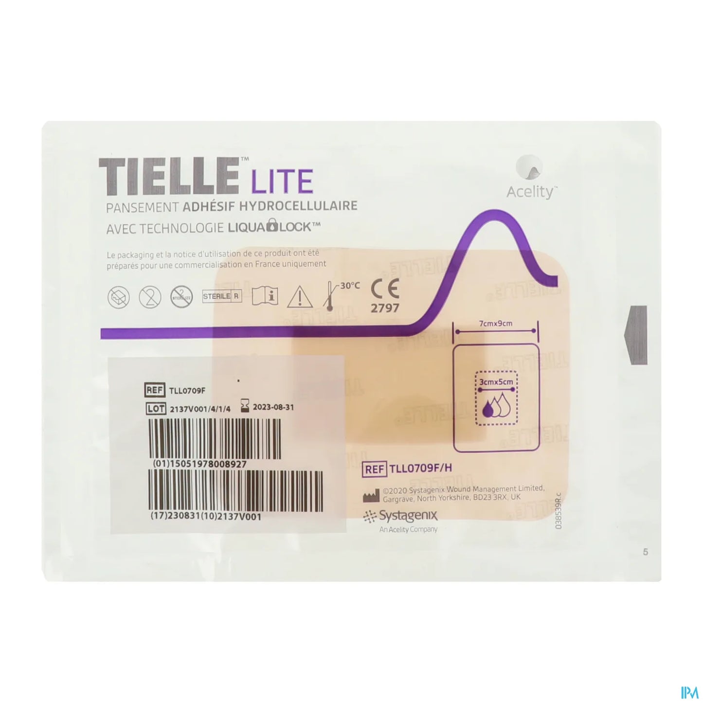 Pansement Adhésif Pour Plaies 7 cm x 9 cm Boîte de 16