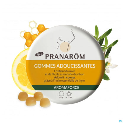 Aromaforce Gommes Adoucissantes Miel Citron Bio 45g