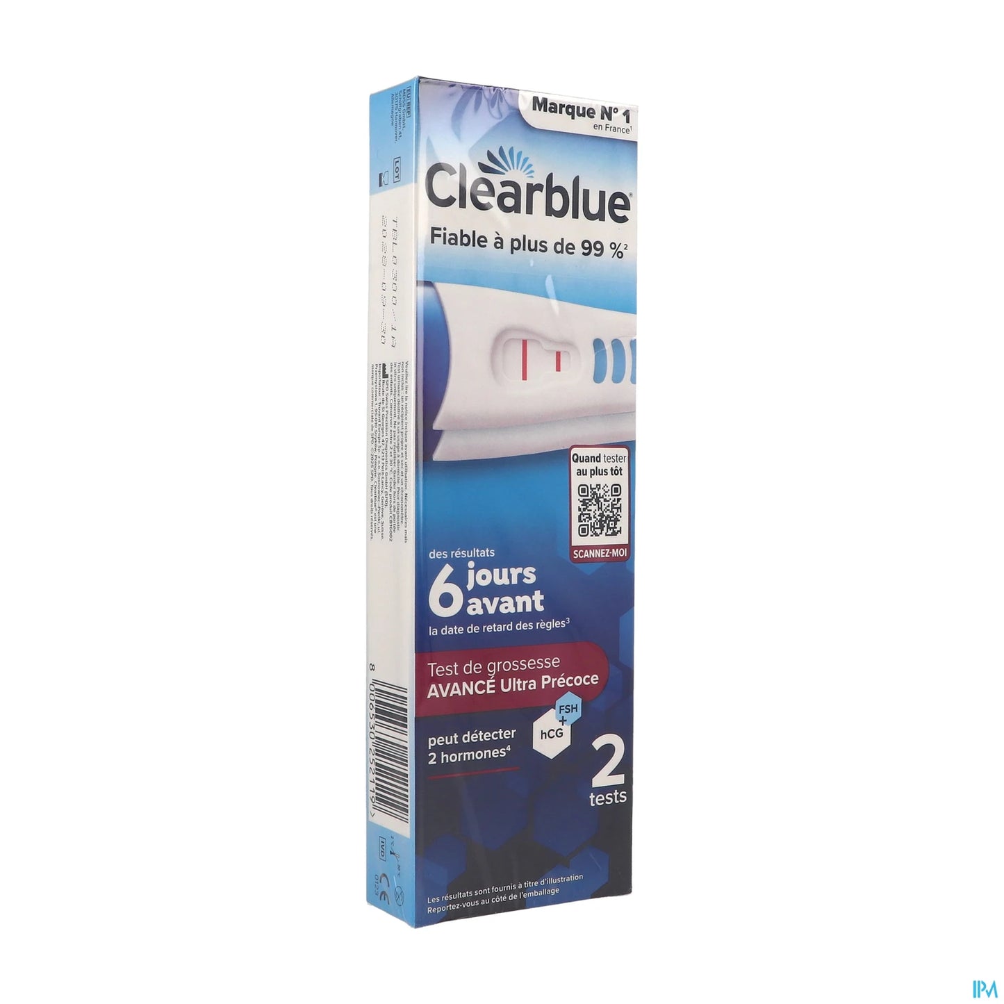 Clearblue Test de Grossesse Ultra Précoce Avancé 2 unités