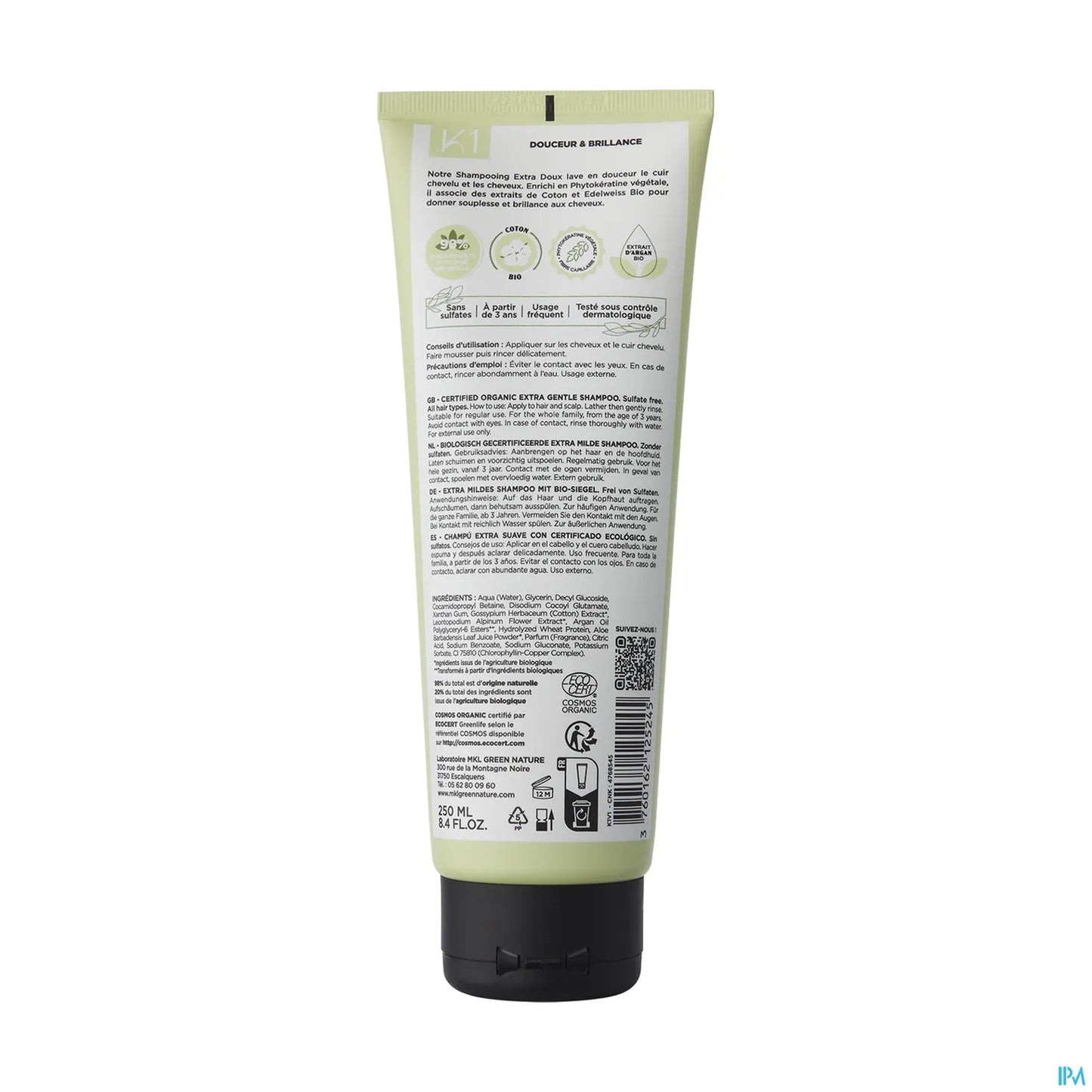 K1 Extra Gentle Shampoo 250ml