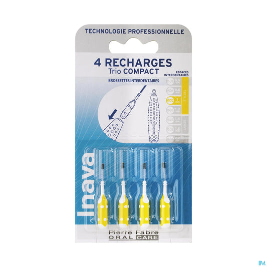 Trio Compact Recharges 4 Brossettes Jaune ISO 2 1mm
