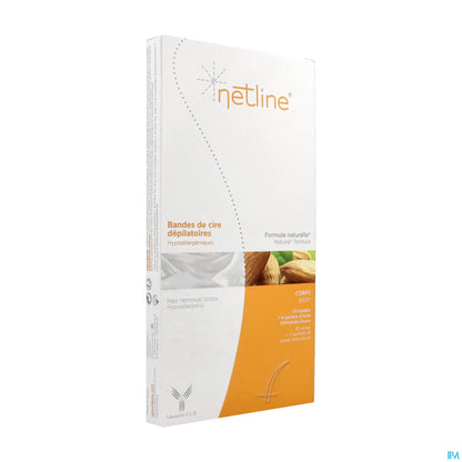 Netline Bandes Dépilatoires Hypoallergéniques Corps Boîte de 20