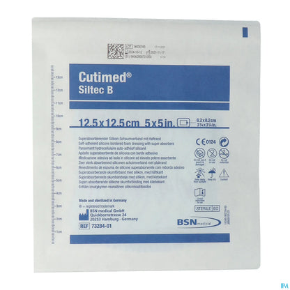 Siltec B Pansements 12,5 cm x 12,5 cm Boîte de 10