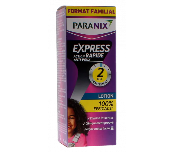 Express Lotion Anti-Poux 195ml Avec Peigne Métal