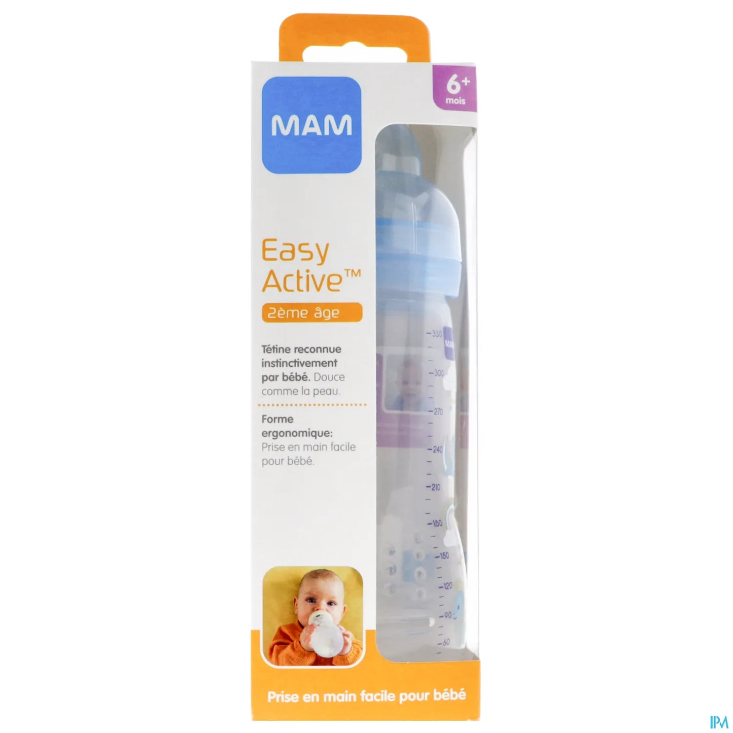 Biberon +6 Mois Bleu Débit X Easy Active 330ml