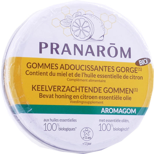 Aromagom Organic Lemon Honey Softening Gums 45g