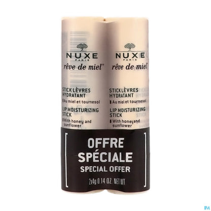Rêve de Miel Stick Lèvres Hydratant Duo 2x4g
