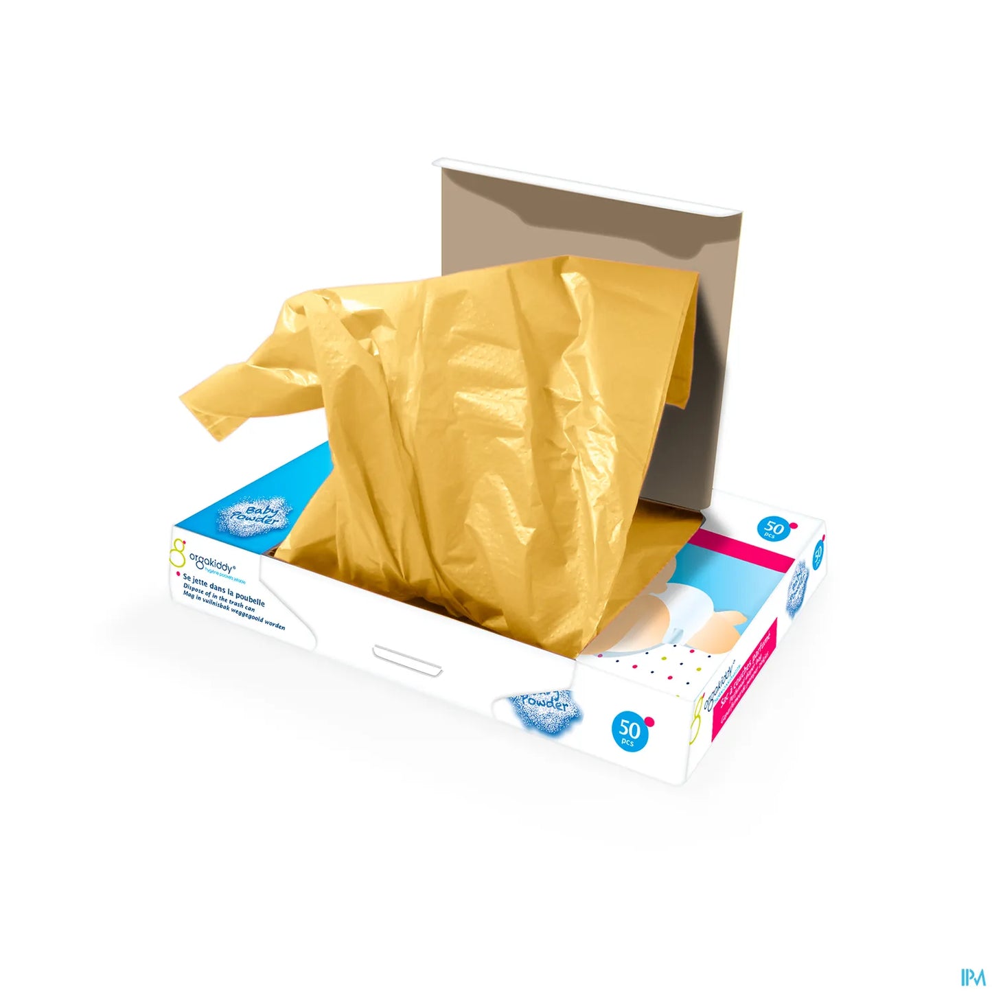 Sac à Couches Parfumées Talc Pour Bébé 50 Unités