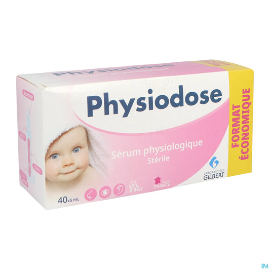 Physiodose Sérum Physiologique en Unidoses 40 x 5 mL