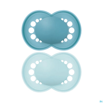 Sucettes Original Tendance Silicone 6 Mois Et Plus Bleu 2 Unités