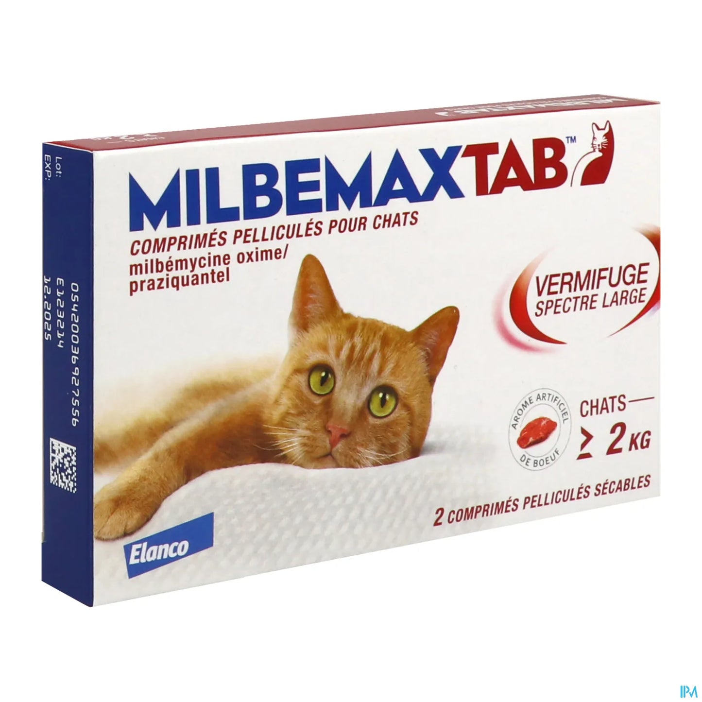 Comprimés Antiparasitaires Chat Boîte de 2 comprimés