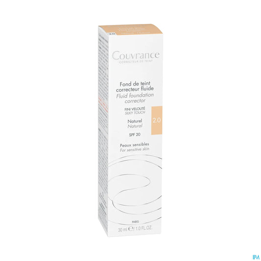 Couvrance Fond de Teint Correcteur Fluide SPF20 Natural 30ml