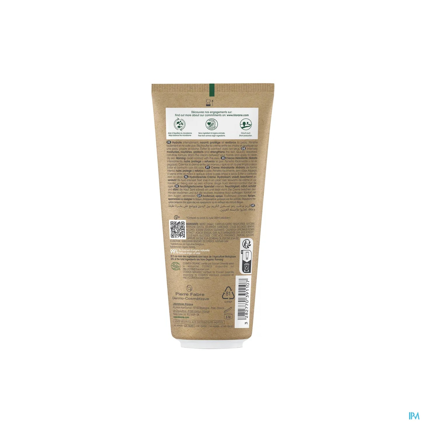 Bebe Creme Hydratante a la Calendula Bio Visage et Corps 200ML