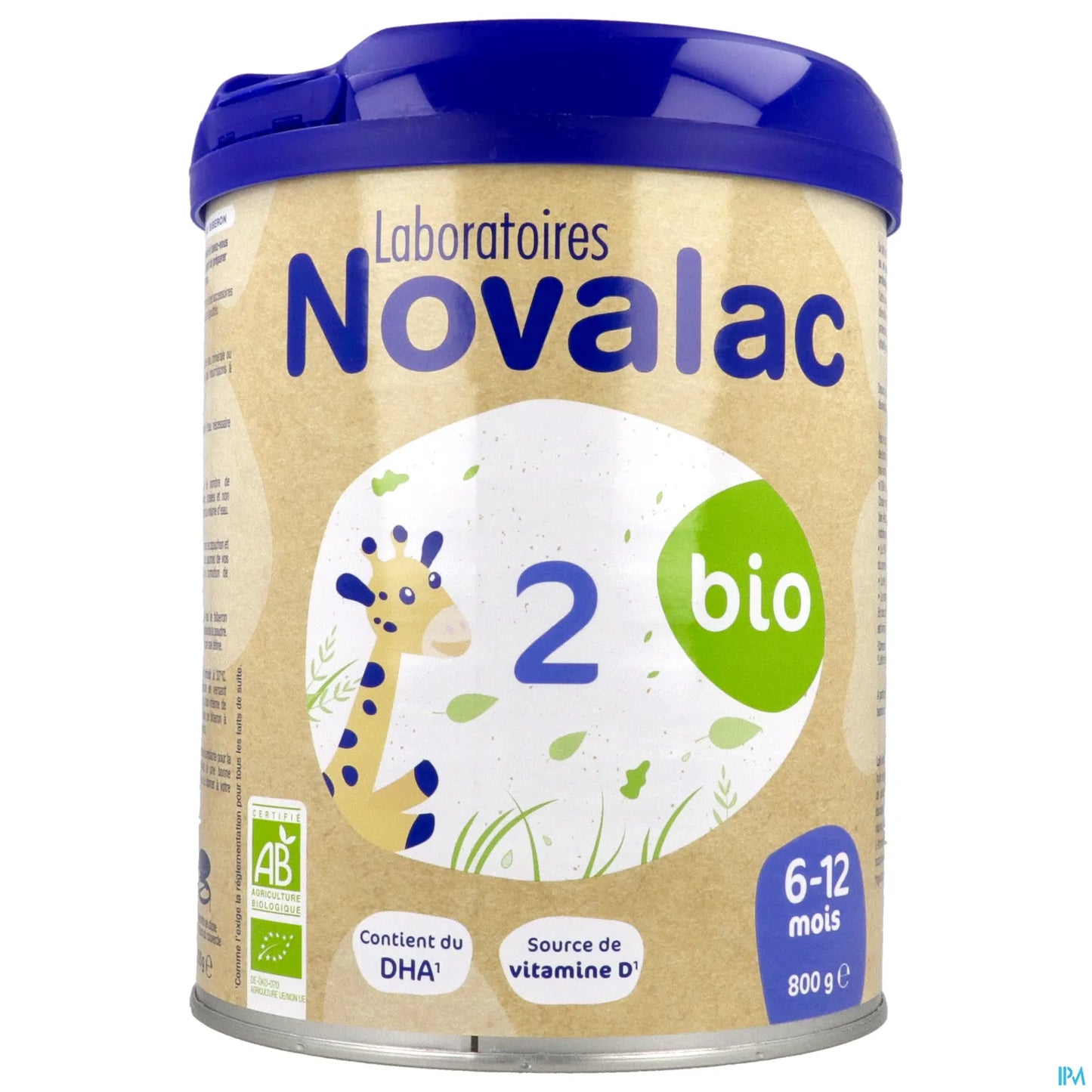 2 Bio Lait Poudre 6-12 Mois 800g
