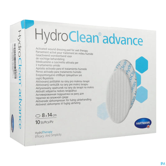 Hydroclean Advance Pansement Ovale 8 x 14 cm Boîte 10