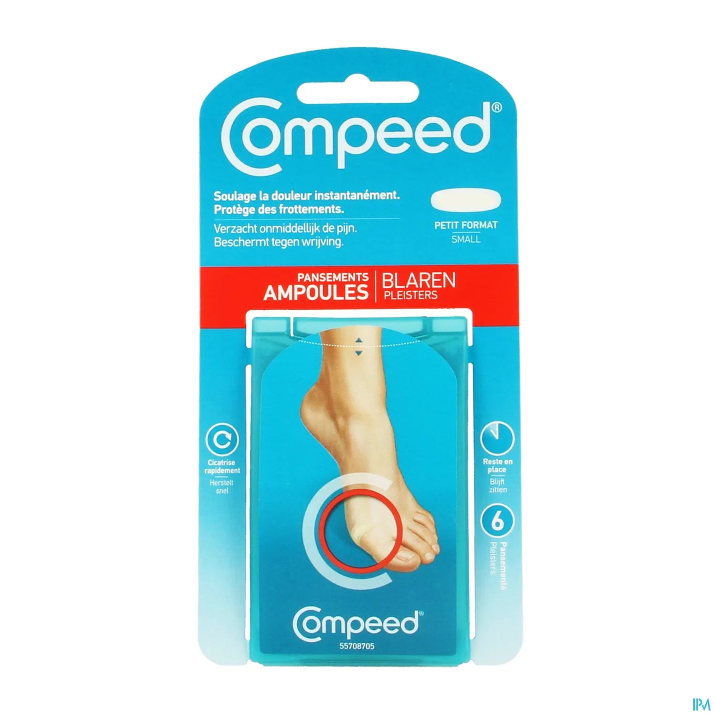 6 Pansements Ampoules Petit Format 2 x 6cm