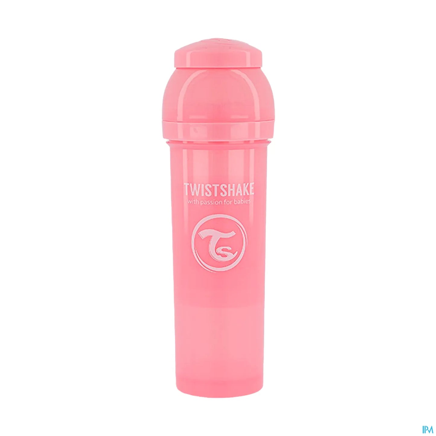 Twistshake Biberon Anti Colique Rose Pastel 330 mL Tétine L 4+ Mois