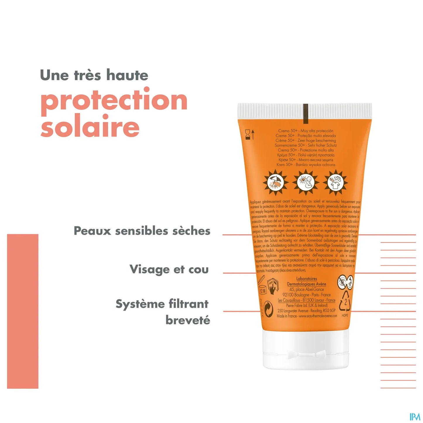 Crème Très Haute Protection SPF50+ 50mL