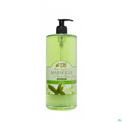Green Nature Sapone Liquido di Marsiglia al Tè Verde con Olio di Argan 1L