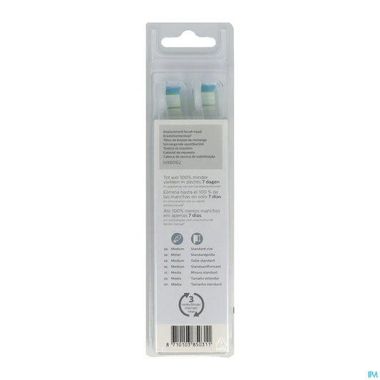 Philips Sonicare HX6062/10 Optimal White Standard 2 Unités