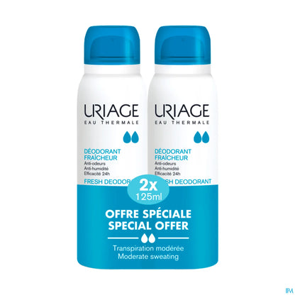 Deodorant Fraicheur Spray 2x125ml