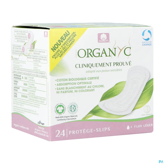Organic Regular Panty Liners in Individual Pouches 24 pcs