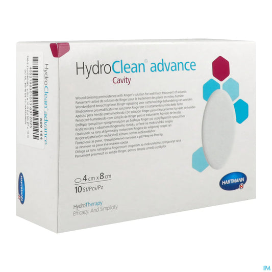 Paul Hartmann HydroClean Advance Cavity Irrigo-Absorbent Dressing Oval 4x8cm B/10