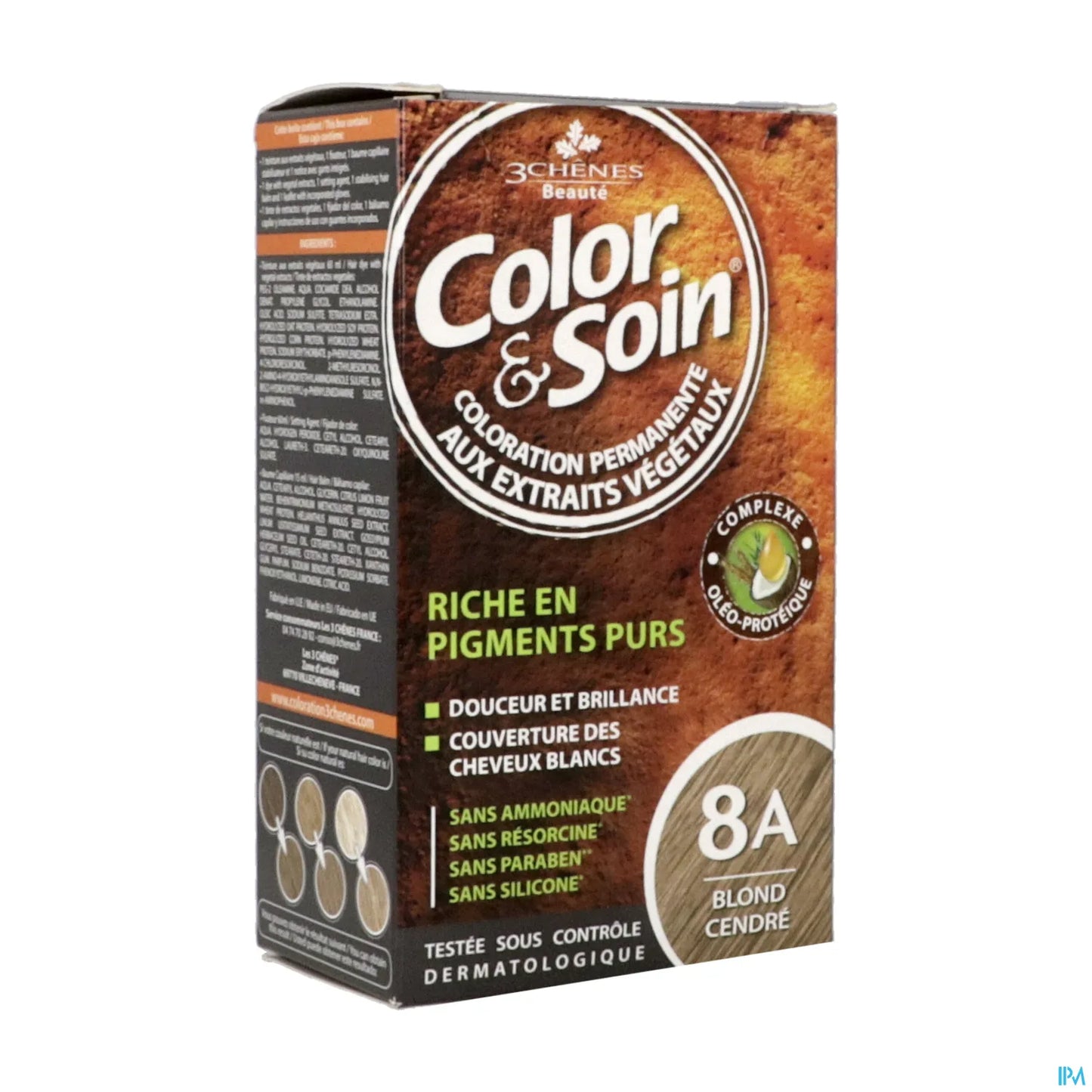 3 Chênes Color & Soin Blond Cendré 8A