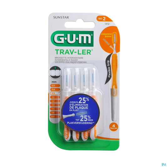 G.U.M Brossettes Interdentaires Trav-Ler 0.9mm x4 1412