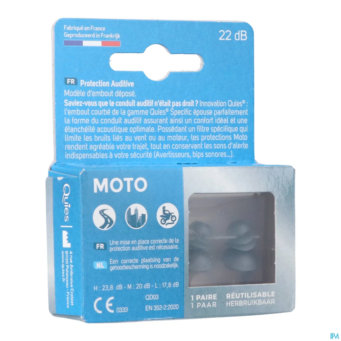 Protection Auditive Spécifique Moto 1 Paire